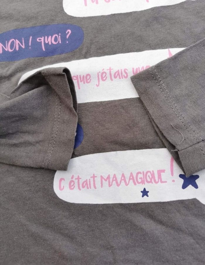 Lot de 2 tee-shirt ML 4 ans fille Tissaïa - photo numéro 3