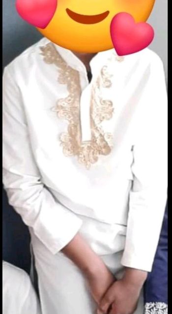 Abaya enfant garçon à dentelle