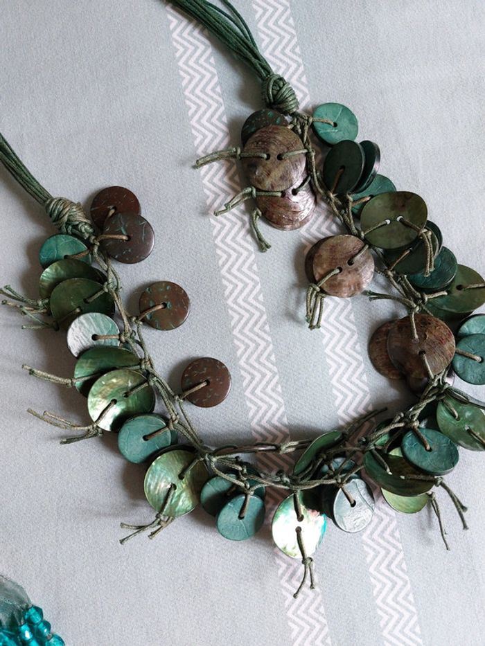 Lot de 2 colliers fantaisie turquoise - photo numéro 7