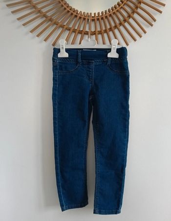 Jeans bleu souple taille élastique 5 ans 
