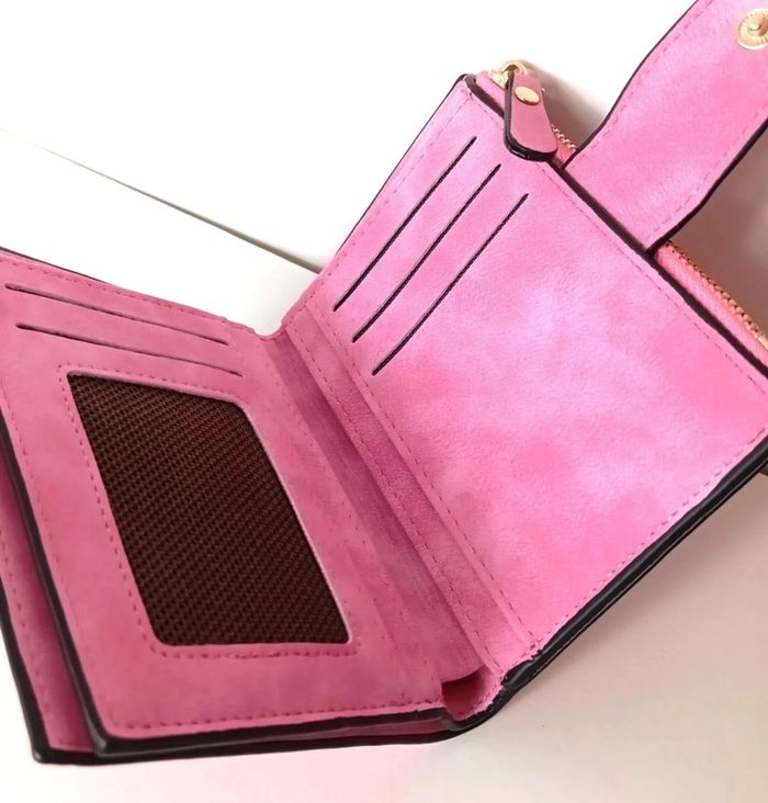Porte monnaie Rose Pour Femme. Portefeuille Femme - photo numéro 5