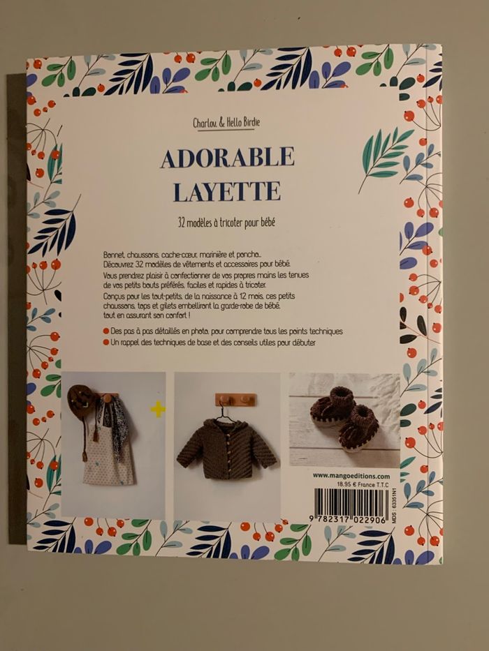 Livre: Adorable Layette - 32 modèles à tricoter pour bébé - photo numéro 2