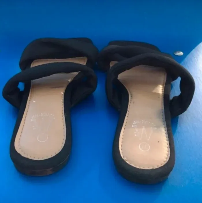 Claquettes cink-me noir ouverte taille 37 - photo numéro 3