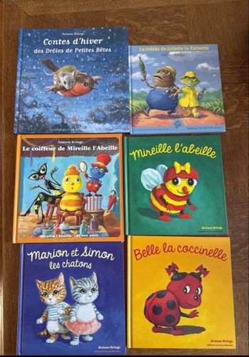 Lot de 6 livres Les petites bêtes 