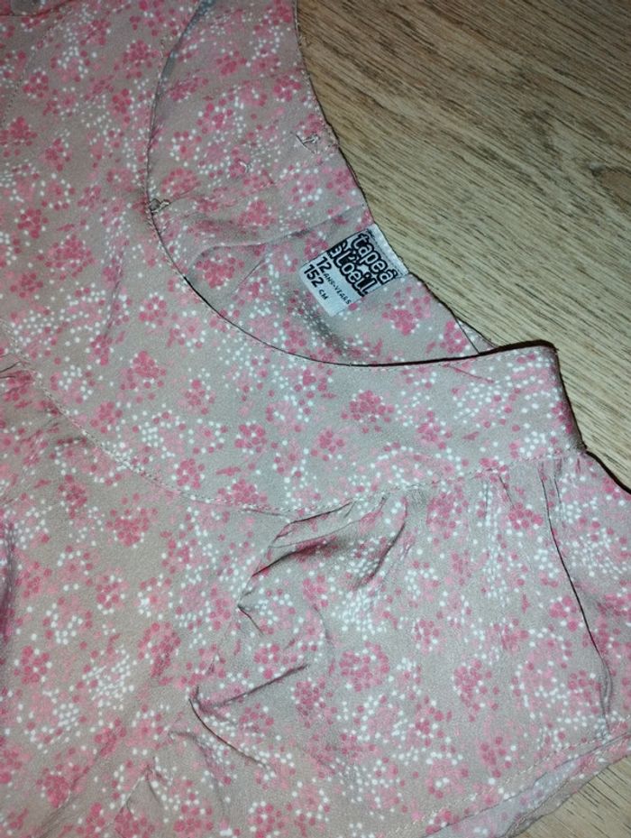 Robe fluide mouchetée 12 ans tao rose / vieux rose - photo numéro 2