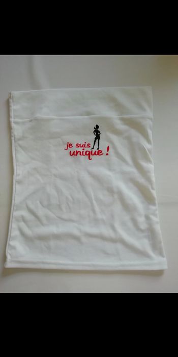 Bustier JE SUIS UNIQUE  blanc
