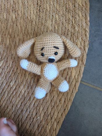 Chien peluche crochet