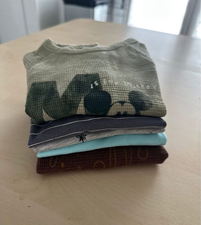 Lot de 5 hauts manche courtes- Kiabi - 1 mois - bébé garçon - photo numéro 3