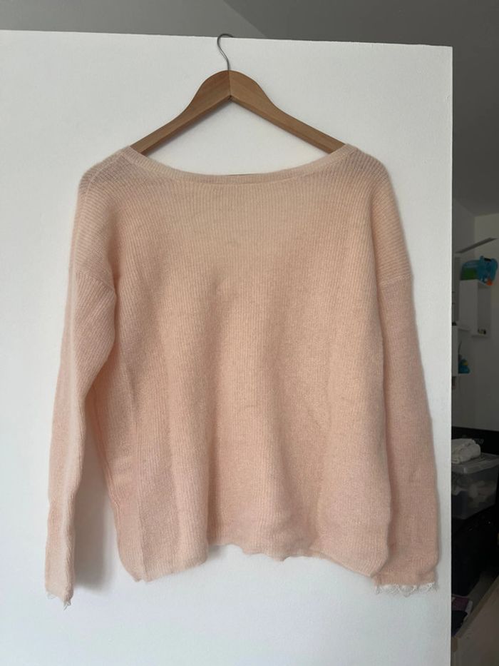 Sezane pull Nicky nude taille S - photo numéro 5