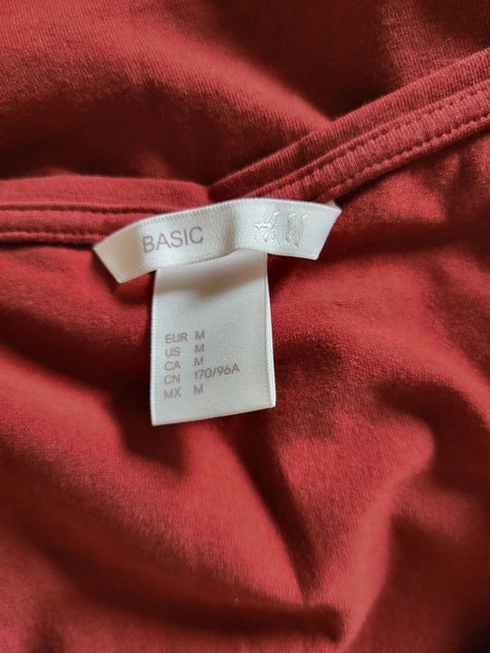 T-shirt à manches courtes rouge brique H&M - photo numéro 7