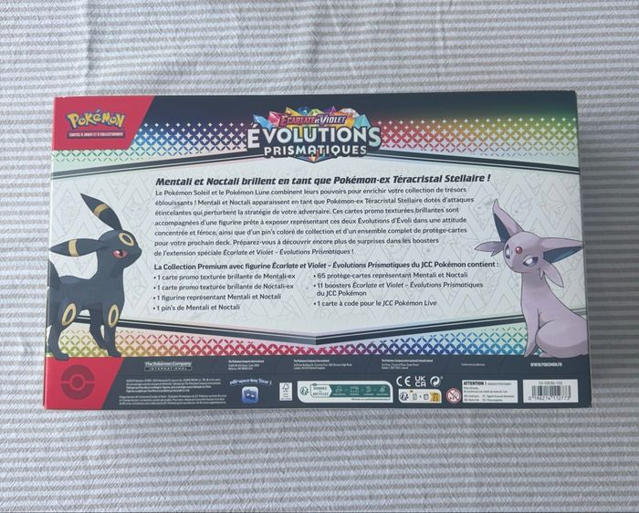 Coffret Premium Pokémon Évolutions Prismatiques EV8.5 – Mentali & Noctali – Neuf Scellé - photo numéro 1