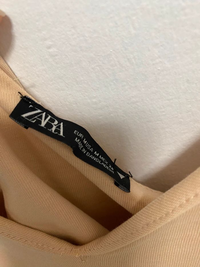 Zara robe M 38 nude beige - photo numéro 2