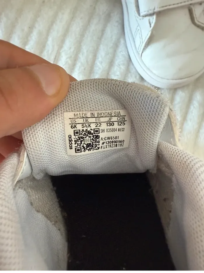 Chaussures Bébé Adidas Blanches et Rose - Taille EU 22 - photo numéro 4