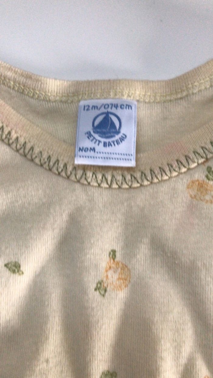 Body petit bateau taille 12 mois - photo numéro 2