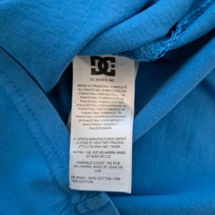 T-shirt bleu DC Shoes - taille 10 ans - printemps été - 100% coton - photo numéro 3