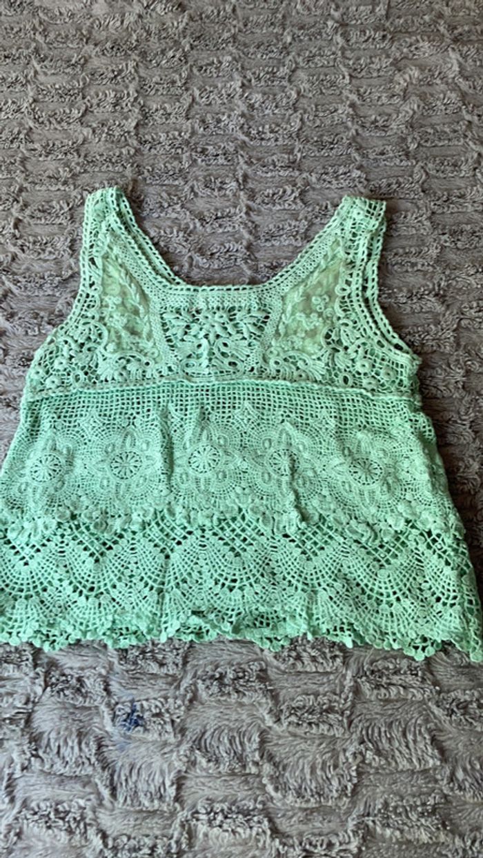 Haut vert pastel Interdee taille 38 - photo numéro 2