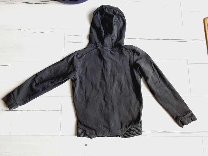 Vêtement fille gilet à capuche Oxylane gris 10 ans - photo numéro 3