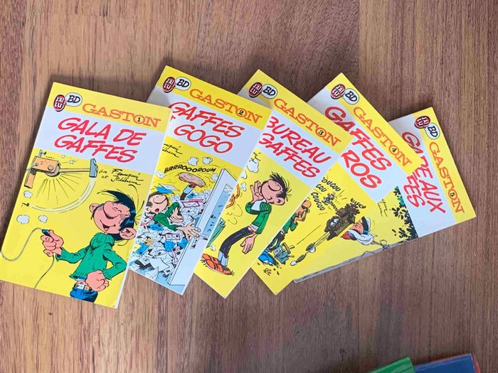 Ancien coffret 5 volumes de Gaston Lagaffe - photo numéro 5