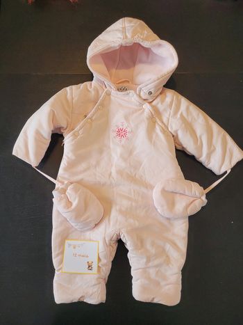 Combinaison de ski 12 mois avec mouffles