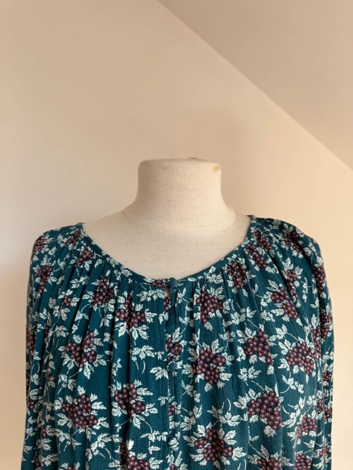 Superbe Blouse fluide en viscose fleurie neuve Monoprix 🌸 40 42 - photo numéro 2