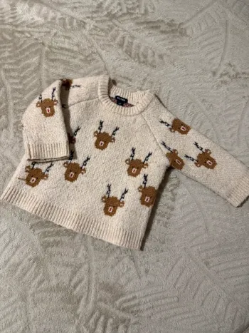 Pull bébé garçon motif rennes – KIABI – 6 mois