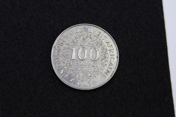 pièce de monnaie 100 francs union monétaire afrique de l'ouest 1968