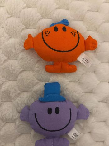 Lot de 2 peluches mr Mme