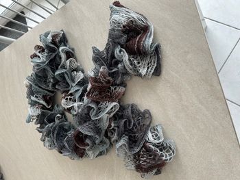 Echarpe vintage fait main neuve