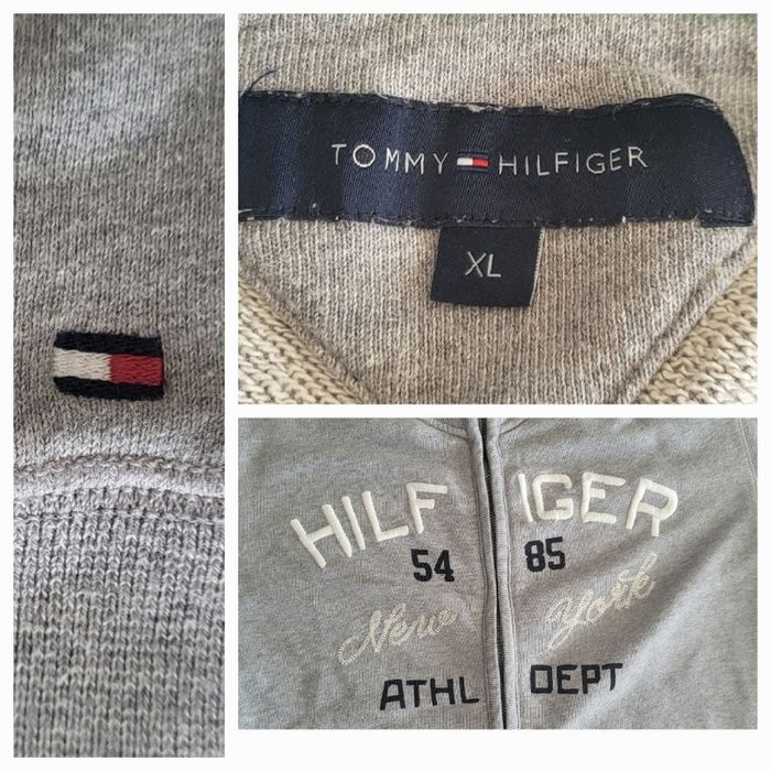 Tommy Hilfiger Sweat zippé ML TXL-Gris &Marine-Hilfiger brodé & Zip Intégral - Manhattan 54W 85th - photo numéro 4