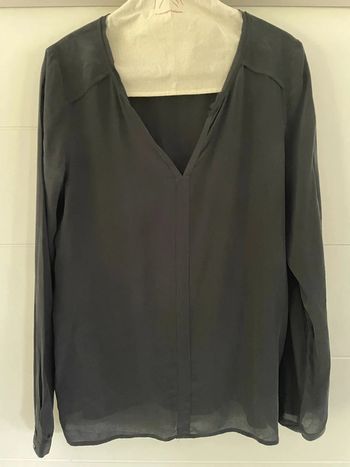 Blouse soie noire Comptoir des cotonniers 38