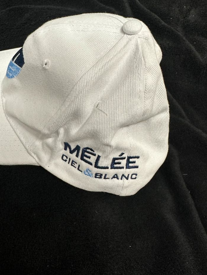 Casquette mêlée ciel & blanc - photo numéro 2