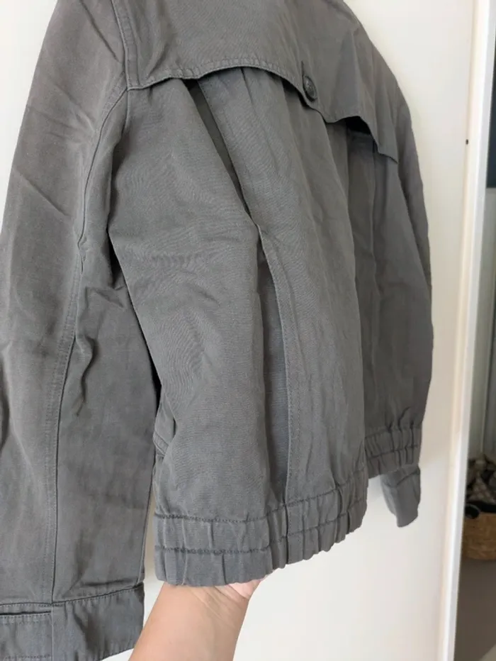 Veste grise boutonnée femme - Comptoir des Cotonniers - 42 - photo numéro 7