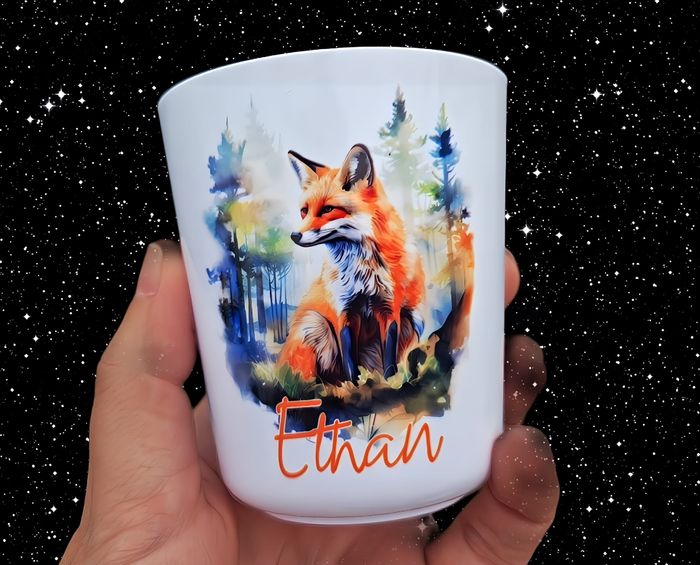 Gobelet pour l'école personnalisé renard