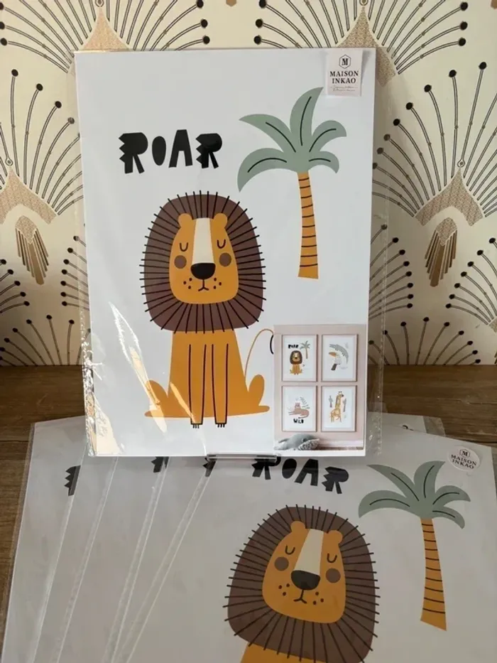 Affiches Wild Jungle pour chambre enfant