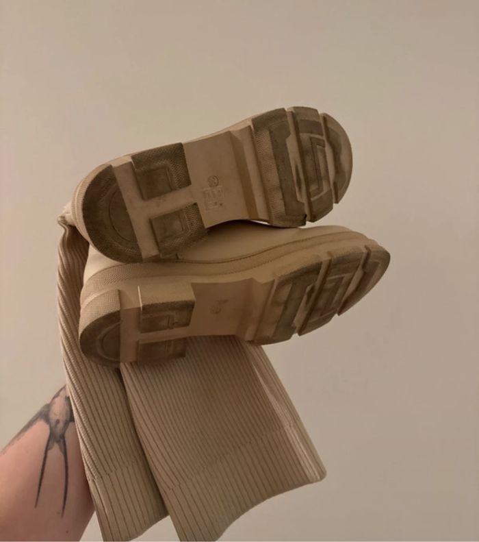 Botte guetre beige - photo numéro 3