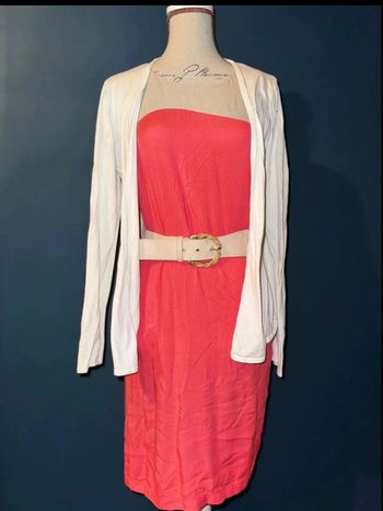 Robe corail mi long T34