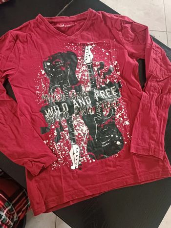 Tee shirt manches longues gemo 12 ans