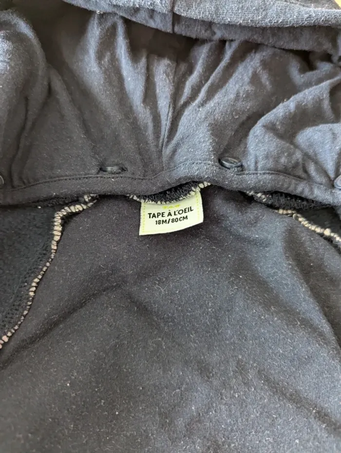 Gilet épais capuche 18 mois TAO - photo numéro 3