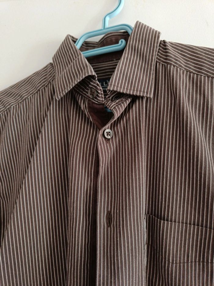 Chemise à rayures homme, manches courtes - photo numéro 2