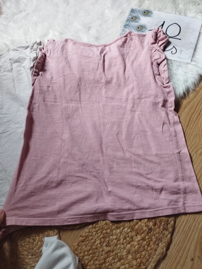 Lot t-shirts blancs roses TU shein 10ans - photo numéro 8