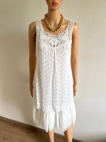 Robe blanche en dentelle Molly Bracken taille unique jamais portée