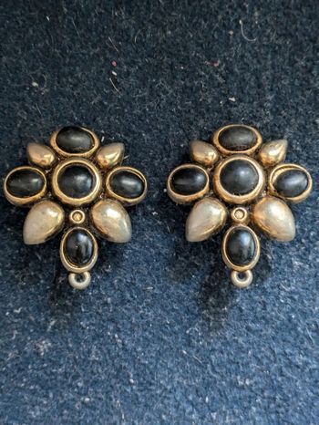 Boucles d'oreilles fleurs a clips