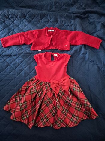 Robe Noël bébé + bolero
