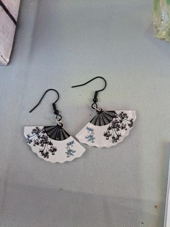 Boucles d'oreilles éventails