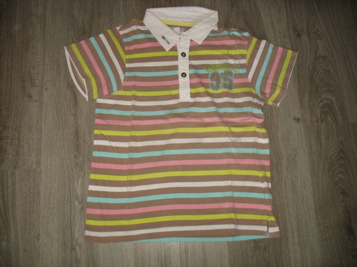 POLO MC RAYÉ MULTICOLORE GARÇON "ORCHESTRA" - 10 ans - n°03 - photo numéro 3