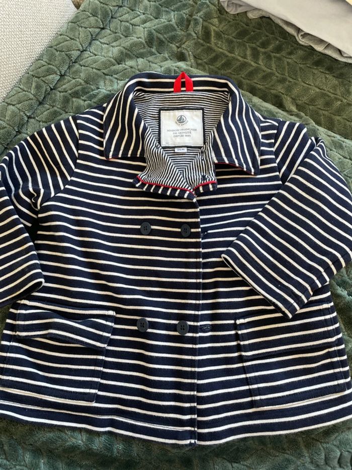 Veste caban 24 mois Petit Bateau