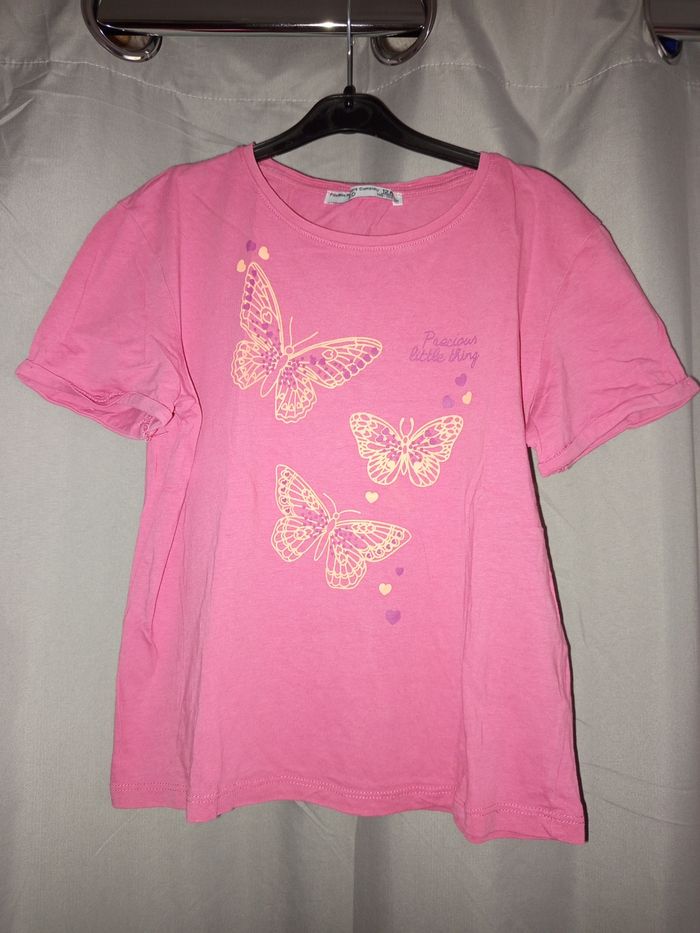 T-shirt fille rose, taille 12ans marque FPC