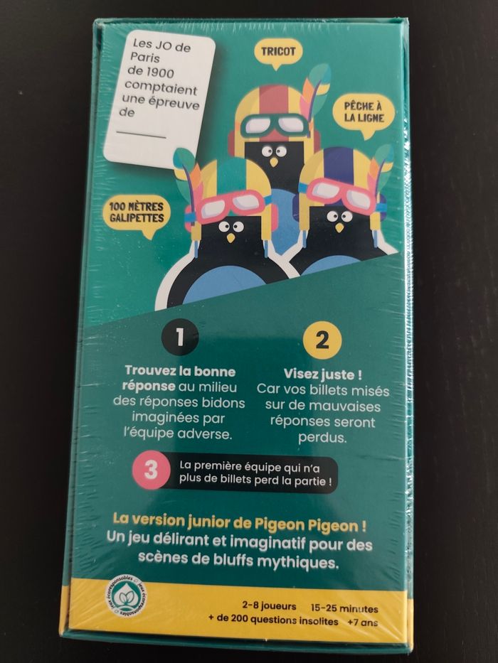 Jeu d'ambiance petit pigeon - neuf sous blister. - photo numéro 3