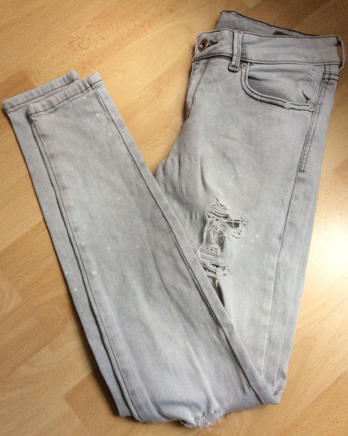 jeans skinny troué Mango