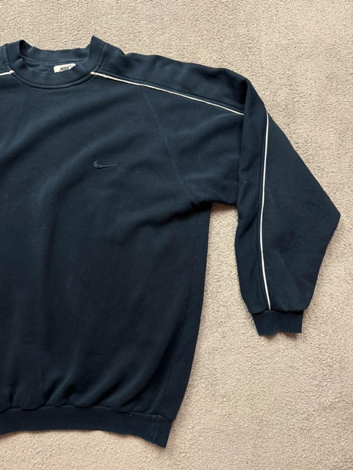 Sweat nike brodé vintage bleu marine taille XXL - photo numéro 3
